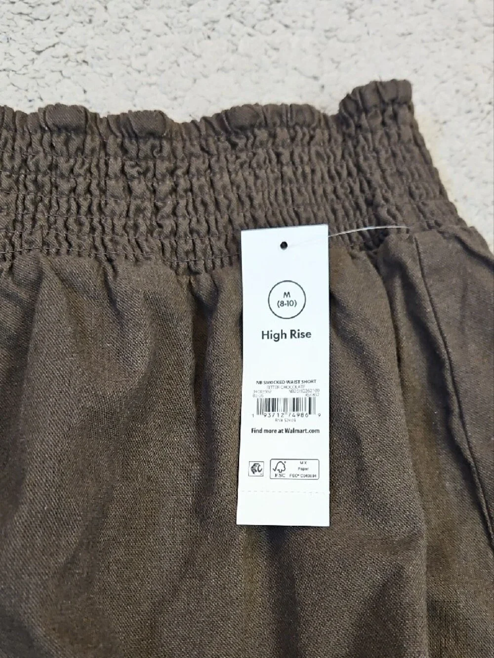 No Boundaries Smocked Waist Shorts, 2’’ Inseam Size Medium NWT